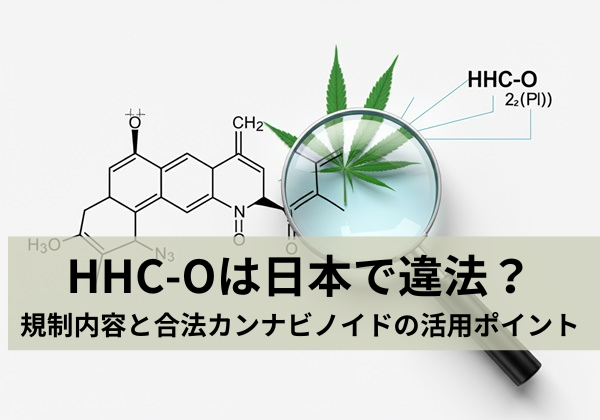 HHC-Oは日本で違法？規制内容と合法カンナビノイドの活用ポイント